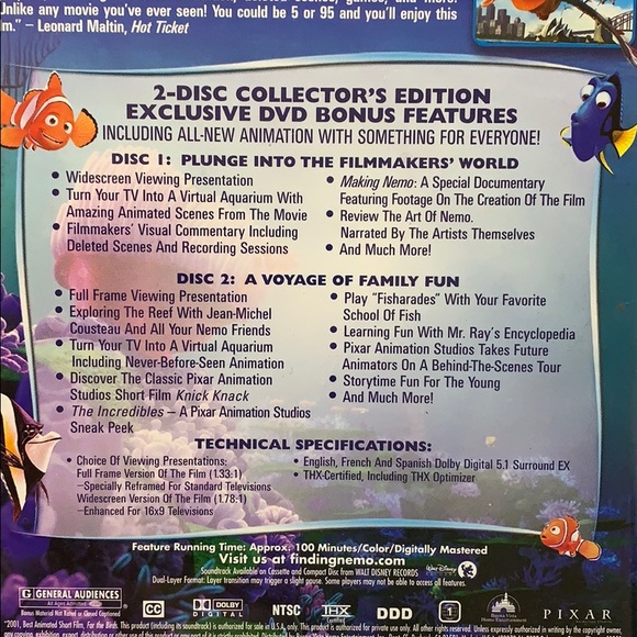 🍁5 for $10🍁 Finding Nemo CD Disk 2 - Picture 6 of 6